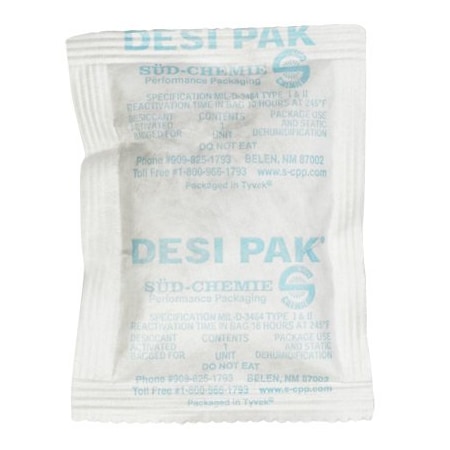 Desi Pak 3 x 4 x 1/4'' Tyvek Clay Desiccants - 5 Gallon Pail, 300PK BUY00016050